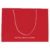 Trend Colors - Lebhafte Red Large Gift Bag Große Geschenktüte (Rückseite)