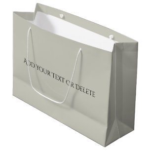 Trend Colors - Light Silver Grey Large Gift Bag Große Geschenktüte