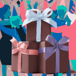 Trend Colors - Mahogany Brown Color - Solid Geschenkpapier Set