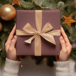 Trend Colors - Mahogany Brown Color - Solid Roll Geschenkpapier