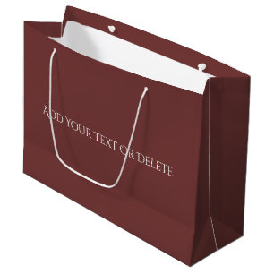 Trend Colors - Mahogany Brown Große Geschenktasche Geschenktüte