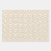 Trend Colors - Natural Beige Colour - Muster Geschenkpapier Set (Vorderseite)