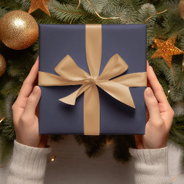 Trend Colors - Navy Blue Color - Solid Roll Geschenkpapier