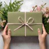 Trend Colors - Olive Green Color - Solid Geschenkpapier Set