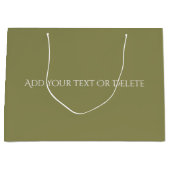 Trend Colors - Olive Green Color - Solid Große Geschenktüte (Vorderseite)