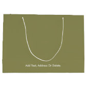 Trend Colors - Olive Green Color - Solid Große Geschenktüte (Rückseite)