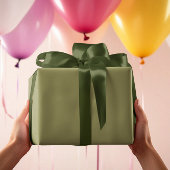 Trend Colors - Olive Green Color - Solid Roll Geschenkpapier