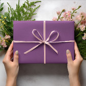 Trend Colors - Plum Lila Color - Solid Roll Geschenkpapier