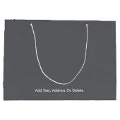 Trend Colors - Slate Gray Color - Solid Große Geschenktüte (Rückseite)