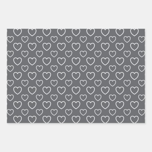 Trend Colors - Slate Gray - Muster Geschenkpapier Set (Vorderseite)