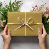 Trend Colors - Sunny Olive Color - Solide Rolle Geschenkpapier