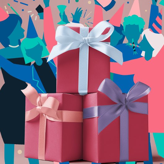 Trend Colors - Vibranend Magenta Color - Solid Geschenkpapier Set