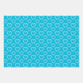 Trend Colors - Vivid Cyan Color - Muster Geschenkpapier Set (Vorderseite)