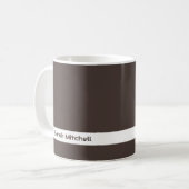 Trend Colour - Coffee Brown Name Tasse (Vorderseite Links)