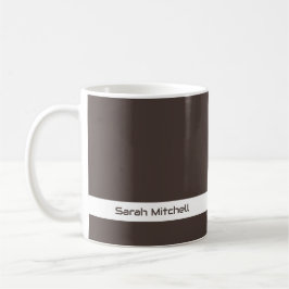 Trend Colour - Coffee Brown Name Tasse