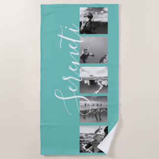 Trend custom 5 Foto collage Strandtuch - Geschenk