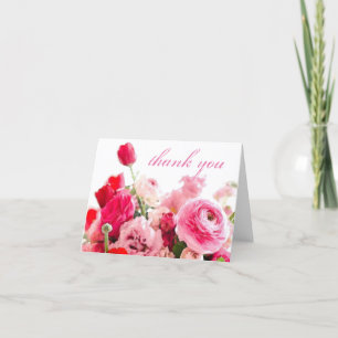 Trend Dankeschön Handschrift Schrift Rosen Blumen Dankeskarte