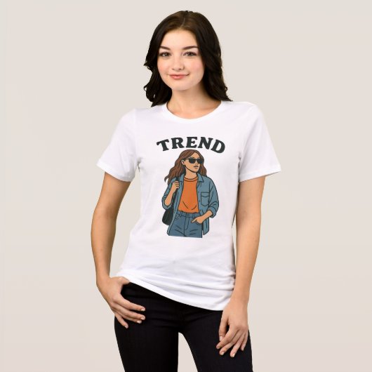 Trend Design Tri-Blend Shirt (Vorderseite voll)