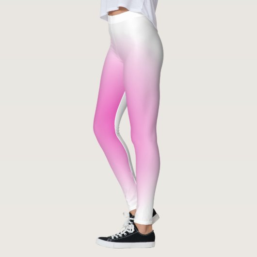 Trend Elegante Moderne Vorlage Rosa strahlende Fra Leggings (Links)