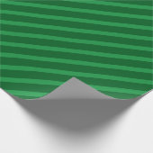 Trend Elegantes Streifenwald-Geschenk Geschenkpapier (Ecke)