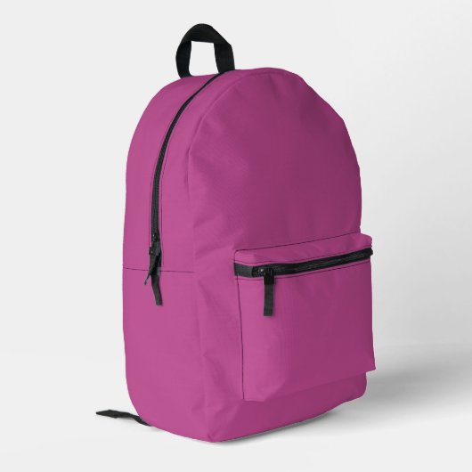 Trend Farbe - Berry-gedruckter Backpack Bedruckter Rucksack (Rückseitige Ecke links)