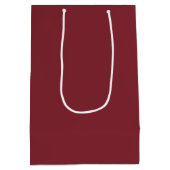 Trend Farbe - Crimson Red Medium Geschenktasche Mittlere Geschenktüte (Rückseite)