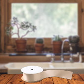 Trend - Farbe des Peach Blush - Solid Satinband