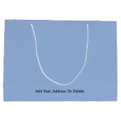 Trend - Farbe des Pulvers - Blau - Solid Große Geschenktüte (Rückseite)