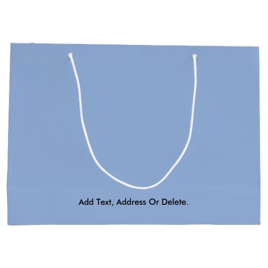 Trend - Farbe des Pulvers - Blau - Solid Große Geschenktüte (Rückseite)