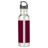 Trend Farbe - Dunkle Burgunder Stahl Wasserflasche Edelstahlflasche (Rückseite)