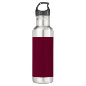 Trend Farbe - Dunkle Burgunder Stahl Wasserflasche Edelstahlflasche (Vorderseite)