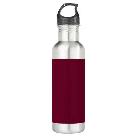 Trend Farbe - Dunkle Burgunder Stahl Wasserflasche Edelstahlflasche (Vorderseite)