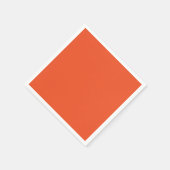 Trend Farbe - Flammenrotes Papier Napkins Serviette (Ecke)