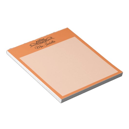 Trend Farbe Fresh Mandarine Classic Notepad Notizblock (angewinkelt)
