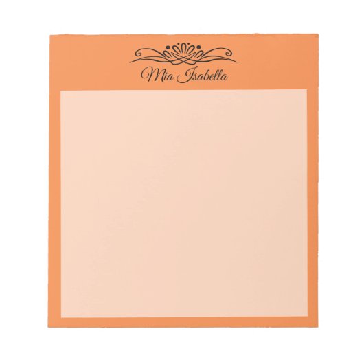 Trend Farbe Fresh Mandarine Classic Notepad Notizblock (Vorderseite)