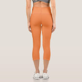 Trend Farbe Frische Mandarine Hoch waisted Capris (Rückseite)