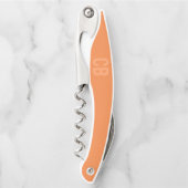 Trend Farbe Frische Mandarine - Korkenzieher (Vorderseite)