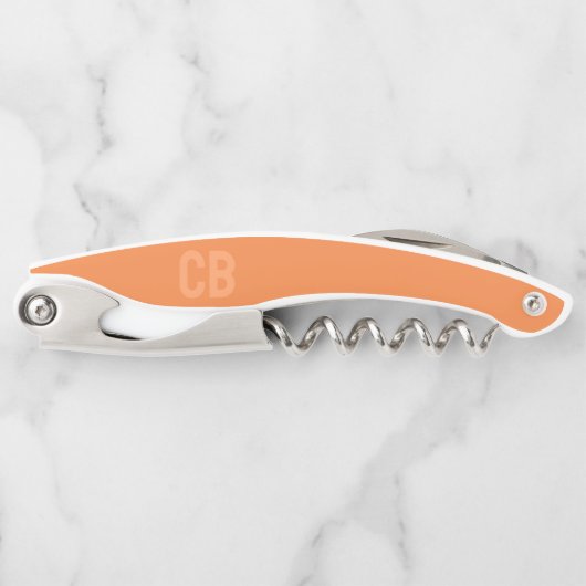 Trend Farbe Frische Mandarine - Korkenzieher (Vorderseite)