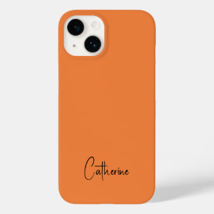 Trend Farbe Frische Mandarine Minimalistisch Case-Mate iPhone 14 Hülle