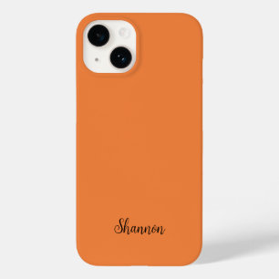 Trend Farbe Frische Mandarine Minimalistisch Case-Mate iPhone 14 Hülle
