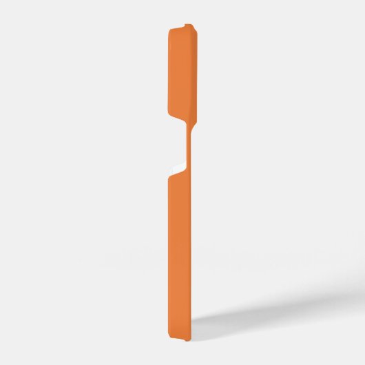 Trend Farbe Frische Mandarine Minimalistisch iPhone Hülle (Rechte Seite)