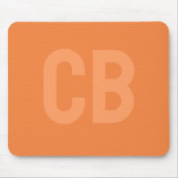 Trend Farbe Frische Mandarine Mousepad
