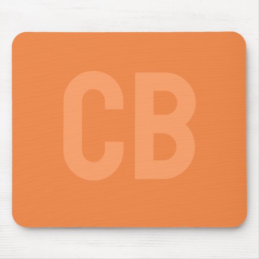 Trend Farbe Frische Mandarine Mousepad (Vorne)