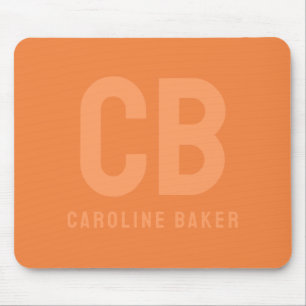 Trend Farbe Frische Mandarine Name Mousepad