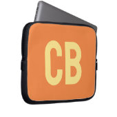 Trend Farbe Frische Mandarine Notebook-Rückenlehne Laptopschutzhülle (Vorne Rechts)