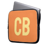 Trend Farbe Frische Mandarine Notebook-Rückenlehne Laptopschutzhülle (Vorderseite Links)