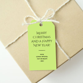 Trend Farbe Frühling Grün Minimalistisch Geschenkanhänger