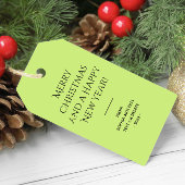 Trend Farbe Frühling Grün Minimalistisch Geschenkanhänger