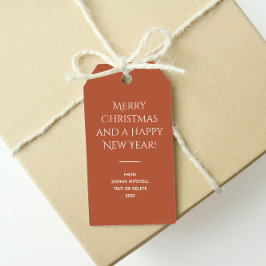 Trend Farbe gebrannt Kupfer Minimalistisch Geschenkanhänger