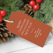 Trend Farbe gebrannt Kupfer Minimalistisch Geschenkanhänger